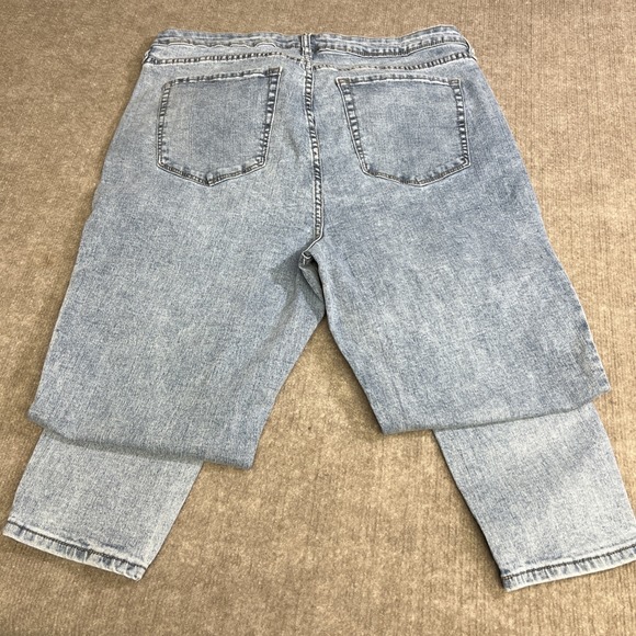 Rebecca Minkoff Crystal Embelished Denim‎ Jeans Sparkle 16W Glam Preppy - Picture 2 of 7